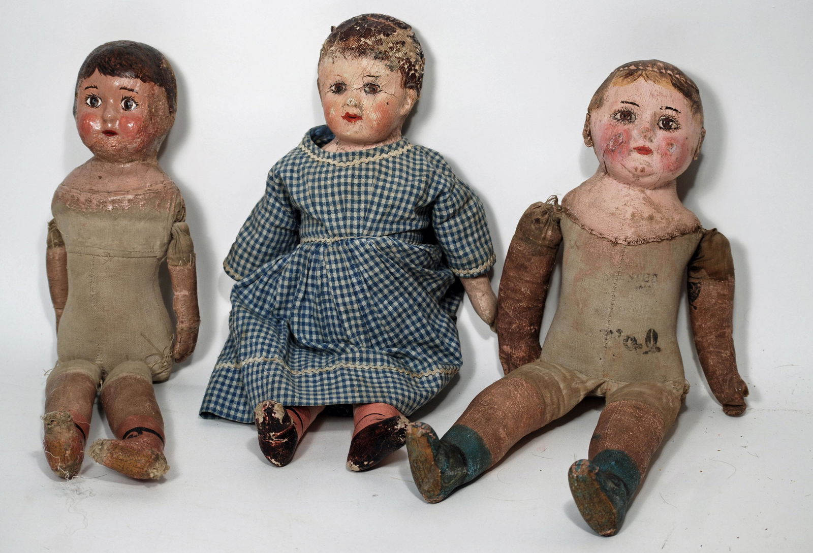 THREE ALABAMA DOLLS IN POOR CONDITION (1 of 1)
