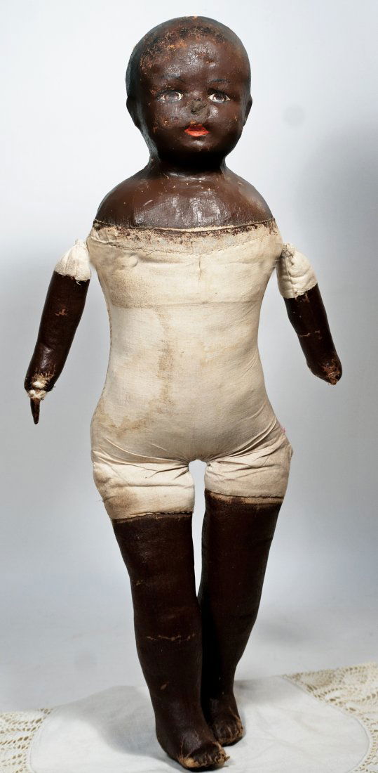 LARGE BLACK ALABAMA BABY WITH BARE FEET (1 of 2)