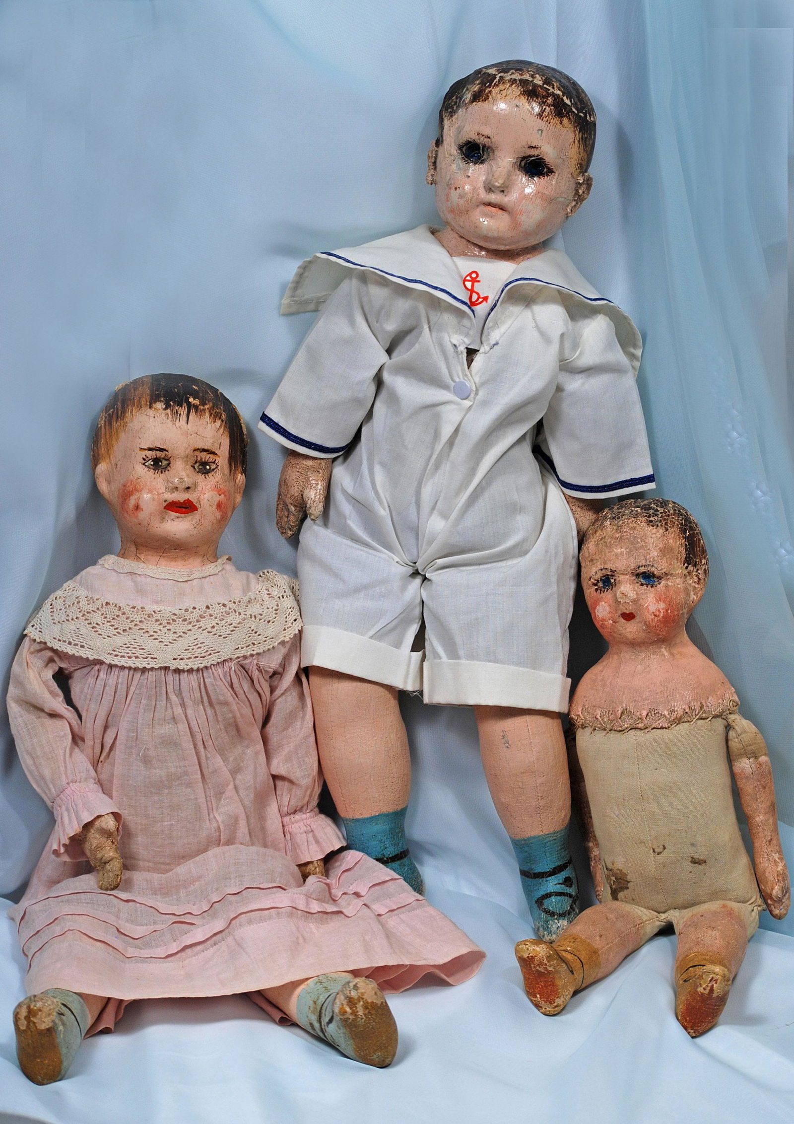 THREE ALABAMA DOLLS IN POOR CONDITION (1 of 1)