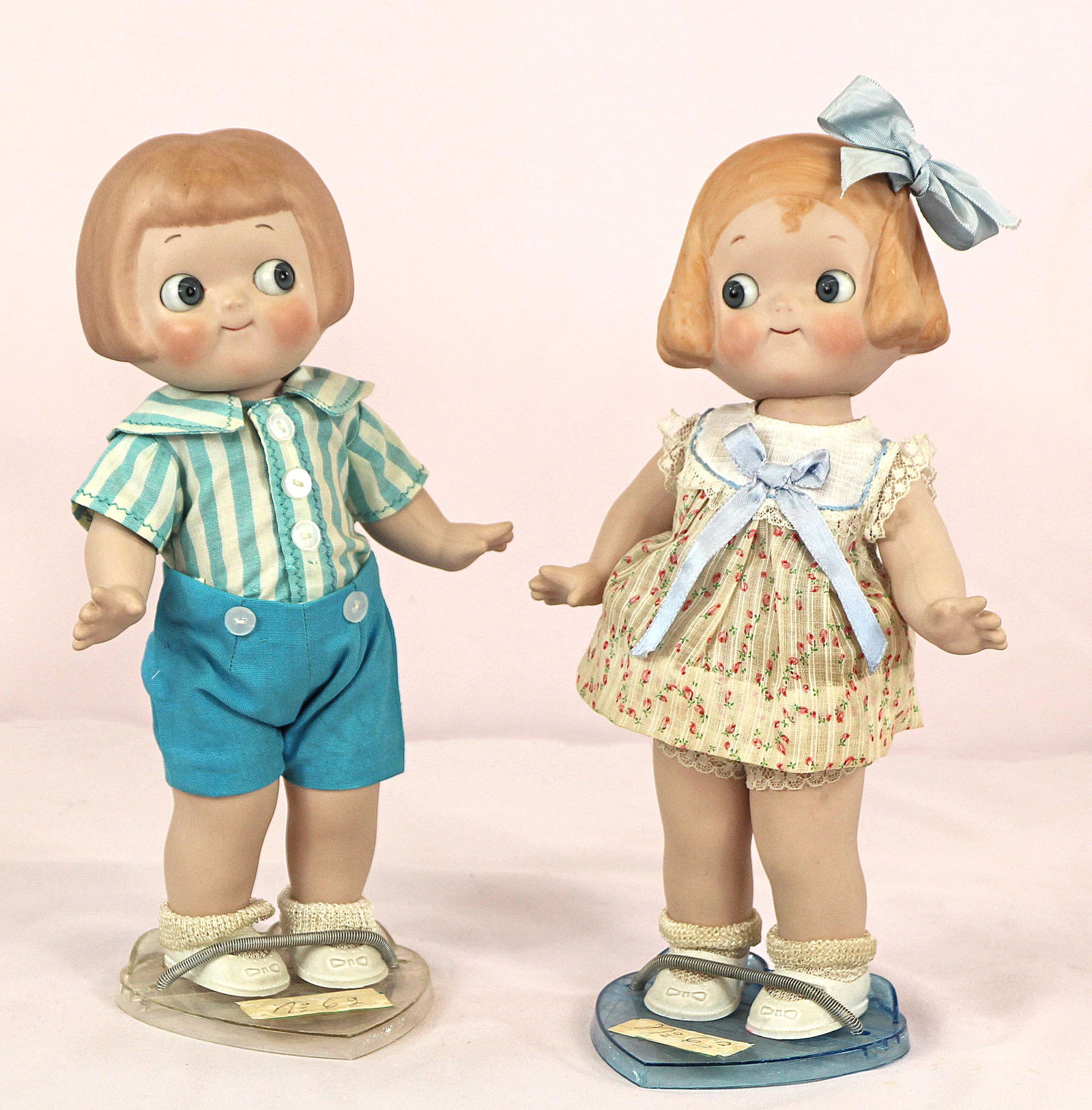 ANTIQUE GOOGLY GIRL AND BOY BY GOODIE BENNETT (1 of 1)