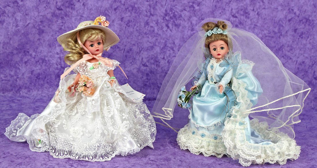 TWO ALEXANDER CISSETTE BRIDE DOLLS (1 of 1)