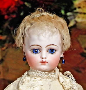 A rare Schmitt bisque head Bebe doll, French circa 1880