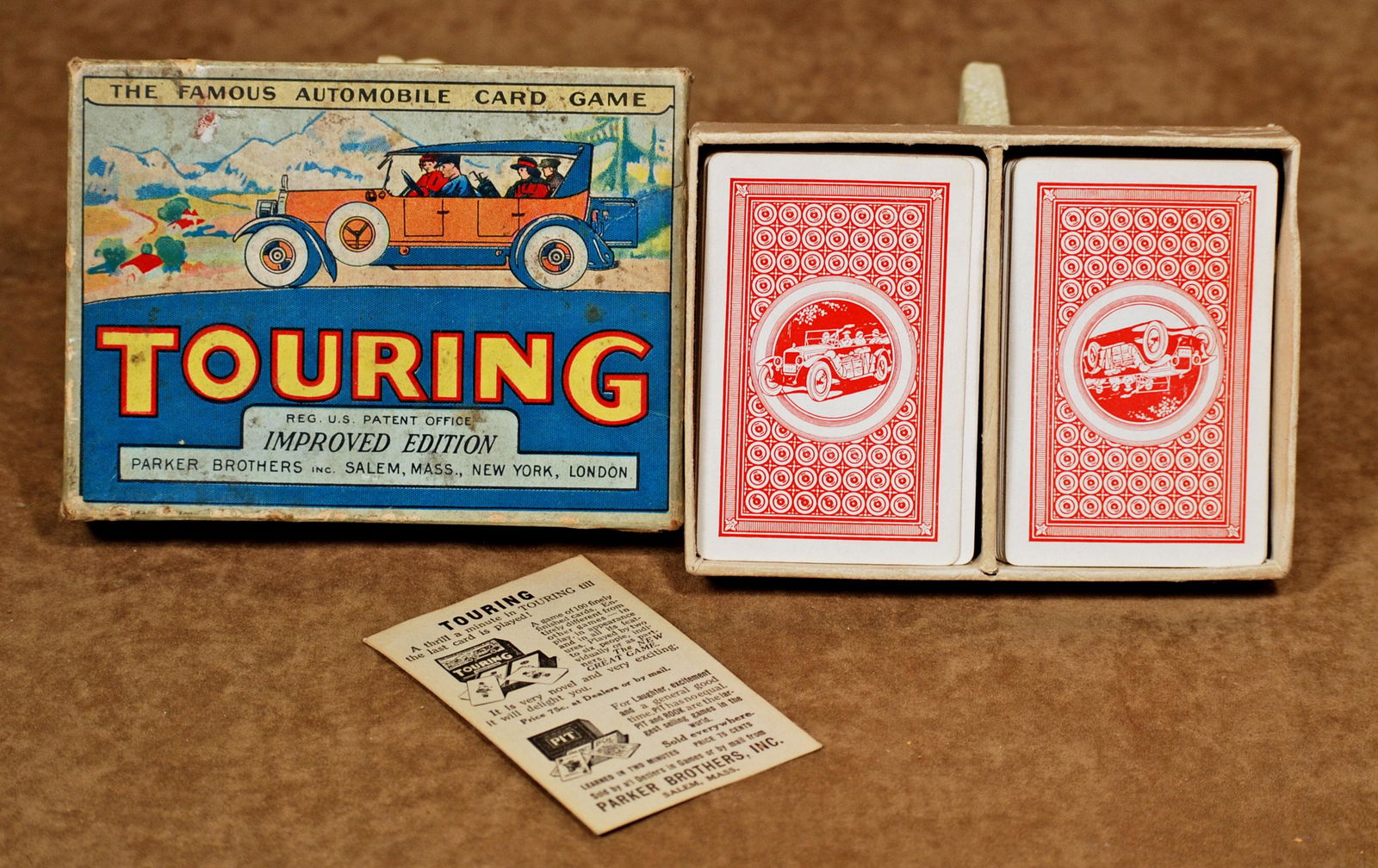 VINTAGE 1926 TOURING ANTIQUE CARD GAME BY PARKER BROS (1 of 1)