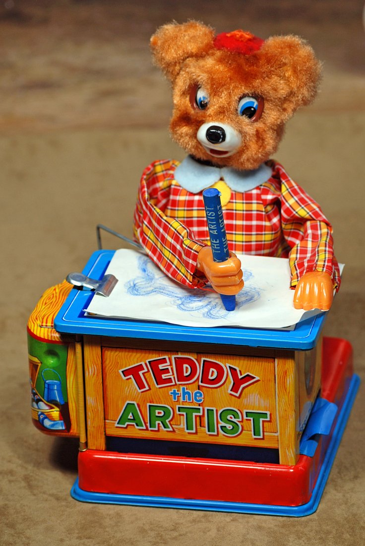 VINTAGE 1950s "TEDDY THE ARTIST" BY YONEZAWA (1 of 1)