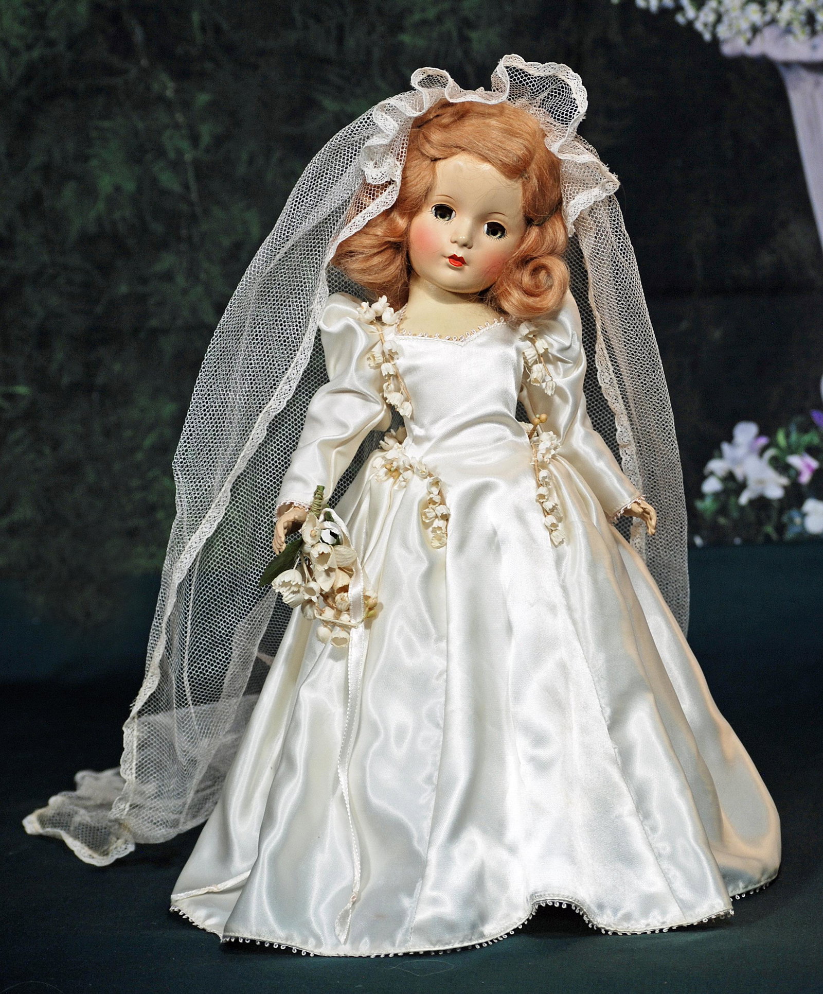 ALEXANDER MARGARET BRIDE IN WHITE SATIN. (1 of 2)