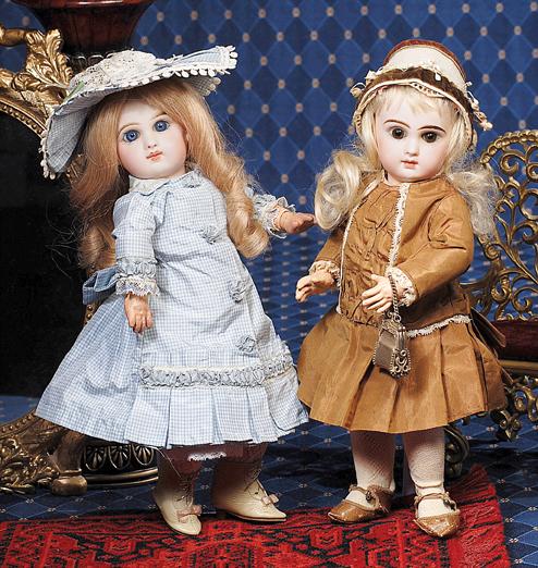 TETE JUMEAU SIZE 3 BEBE WITH BROWN EYES. Marks: : TETE JUMEAU SIZE 3 BEBE WITH BROWN EYES. Marks: 3. 13". Bisque socket head, brown paperweight eyes, painted lashes, feathered and brushstroked brows, pierced ears, closed mouth, shaded and accented li