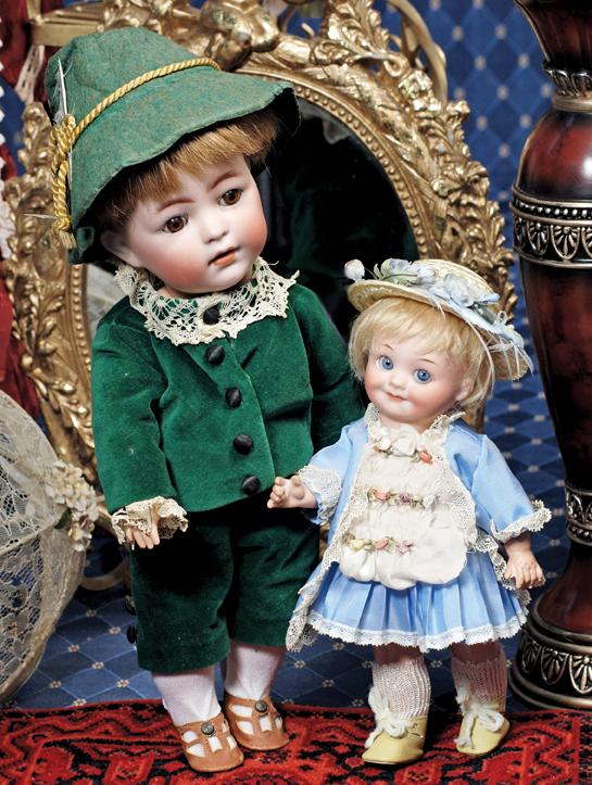 GERMAN BISQUE CHARACTER TODDLER BY FRANZ SCHMIDT. : GERMAN BISQUE CHARACTER TODDLER BY FRANZ SCHMIDT. Marks: F. S. & Co. 1295. Bisque socket head, brown sleep eyes, painted lashes, feathered brows, breather nostrils, open mouth, accented lips, upper te
