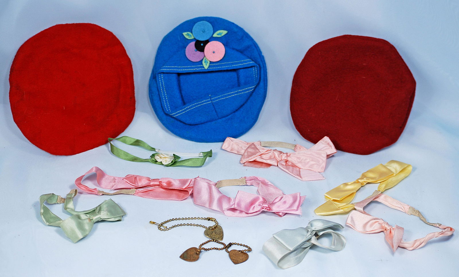 PATSY DOLL SILK RIBBON HEADBANDS, BRACELETS AND HATS (1 of 1)