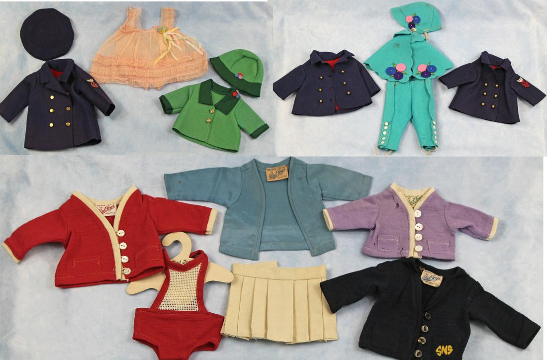 GROUP OF GLAD TOGS OUTFITS FOR PATSY DOLLS (1 of 3)