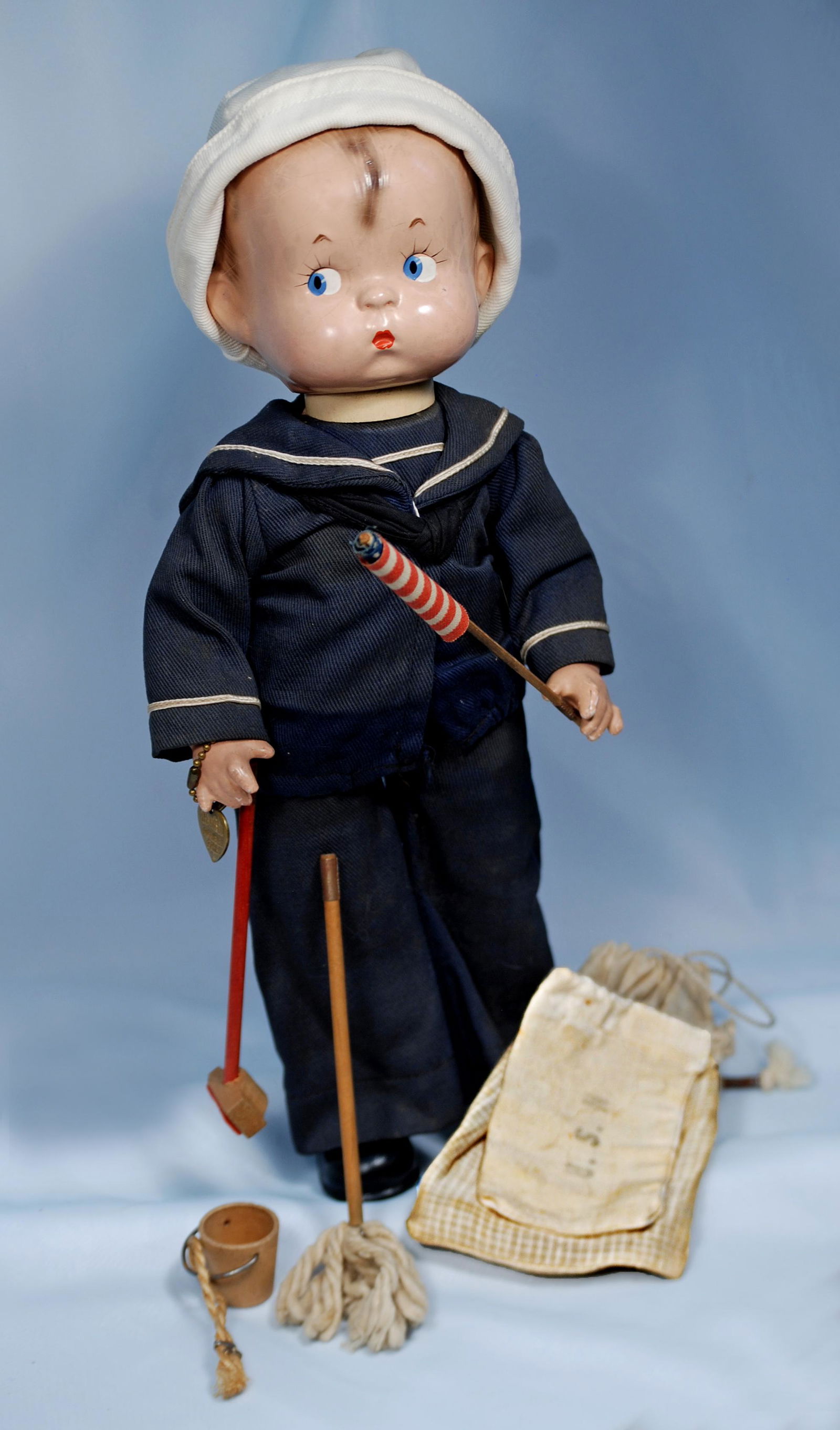 RARE EFFANBEE SKIPPY SAILOR WITH MAGIC HANDS AND (1 of 1)