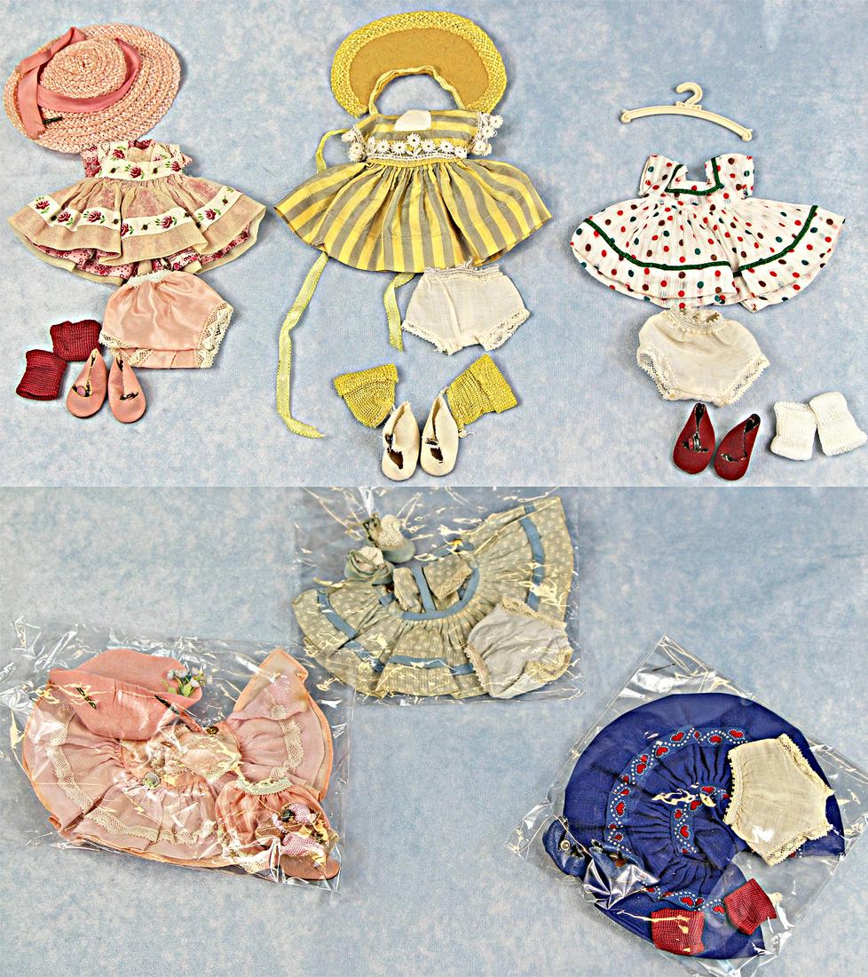SIX COSTUMES FOR MUFFIE DOLLS (1 of 3)