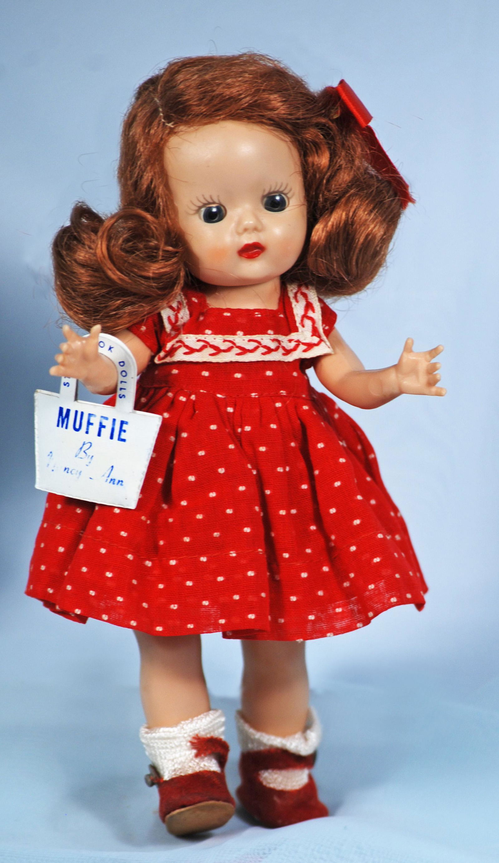 AUBURN-HAIRED MUFFIE BY NANCY ANN STORYBOOK DOLLS (1 of 1)