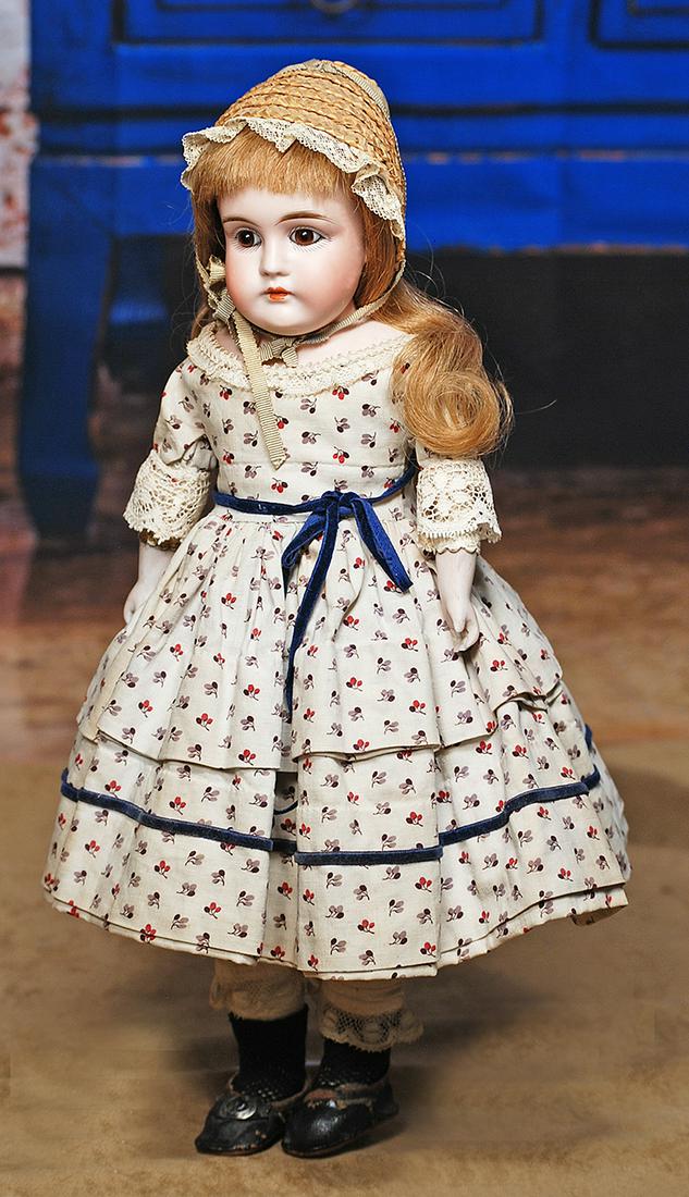 50.  PETITE KESTNER CLOSED-MOUTH DOLL WITH LONG-FACE (1 of 2)