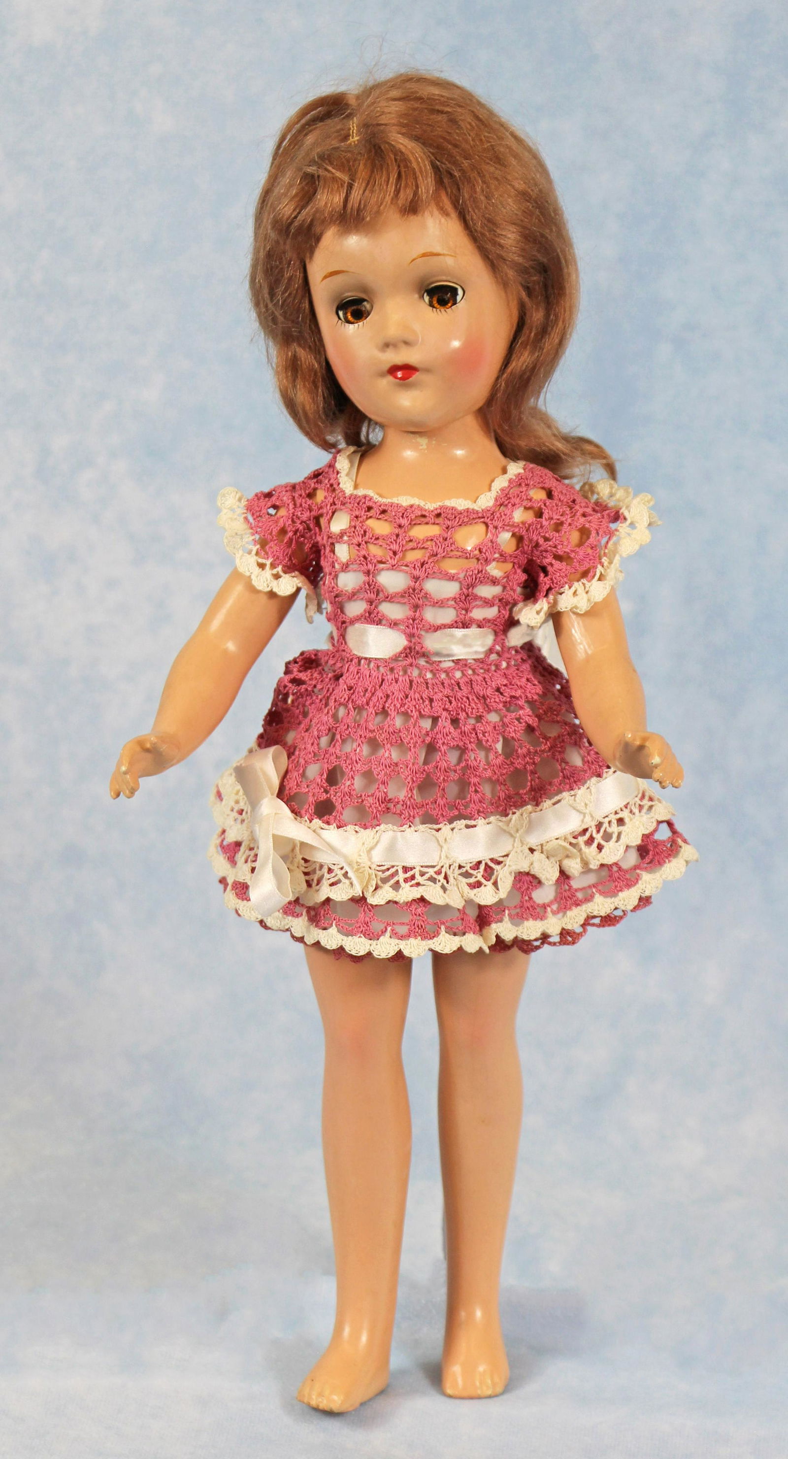 282.  MARY HOYER HARD PLASTIC DOLL WITH EXTENSIVE (1 of 3)