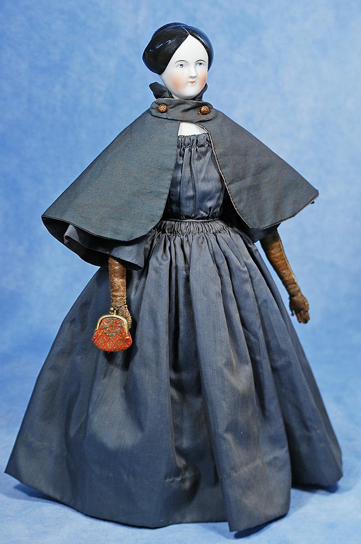 GERMAN PORCELAIN LADY WITH RARE COIFFURE (1 of 3)