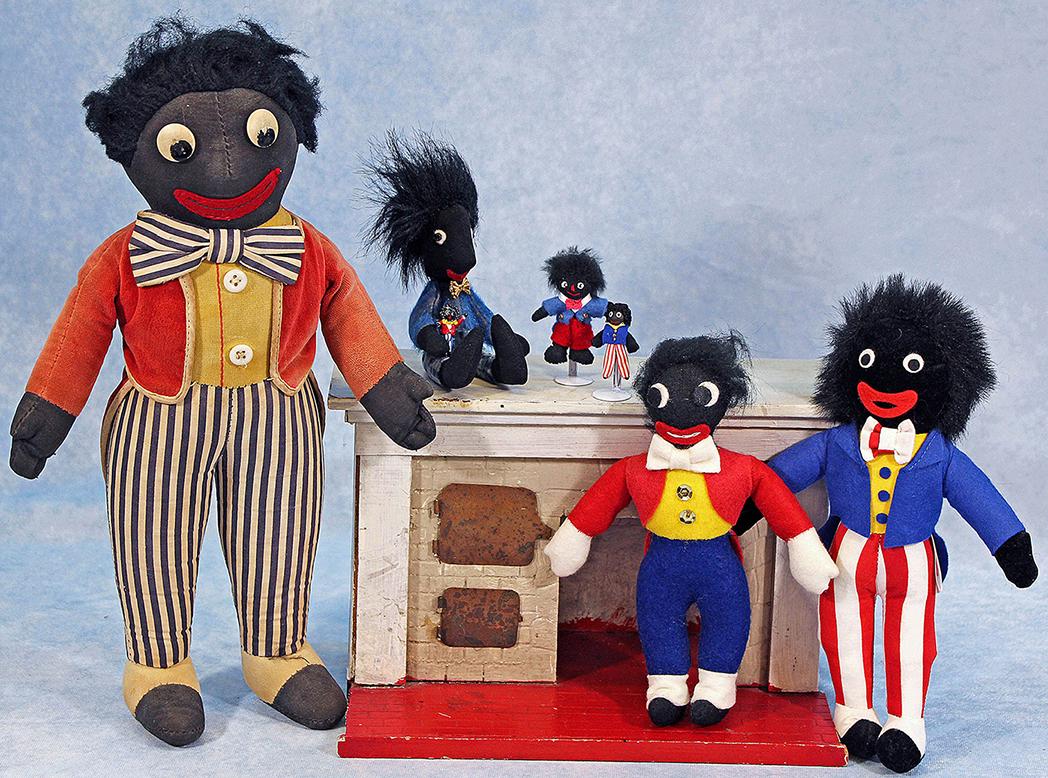ASSORTED "GOLLIWOG" AND OTHER CLOTH DOLLS (1 of 1)