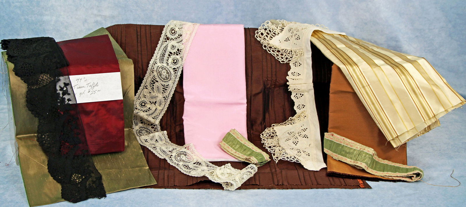 GORGEOS ASSORTMENT OF FABRIC, LACE, TRIM (1 of 1)