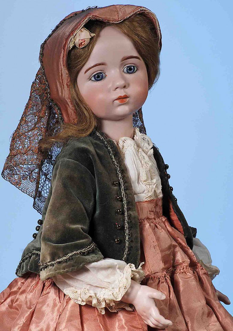 56 EXTREMELY RARE FRENCH BISQUE DOLL BY ALBERT MARQUE