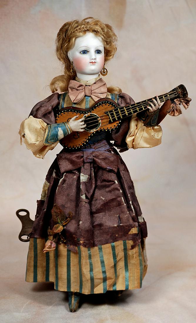 FRENCH MUSICAL AUTOMATON “LADY PLAYING GUITAR” BY GUSTAVE VICHY (1 of 2)