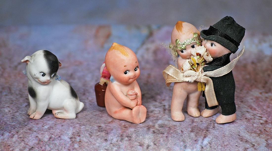 GERMAN BISQUE KEWPIE PLACE CARD HOLDER (1 of 2)