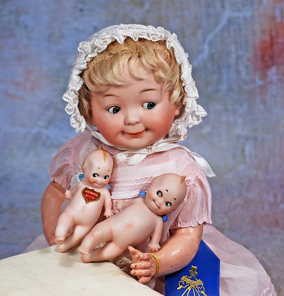 TWO GERMAN BISQUE “BLUNDERBOO” KEWPIES (1 of 2)