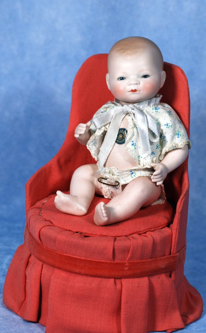 LARGEST MODEL OF BYE-LO BABY WITH GLASS EYES AND SWIVEL NECK (1 of 1)