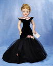 ALEXANDER CISSY IN BLACK VELVET TORSO GOWN FROM FASHION PARADE SERIES