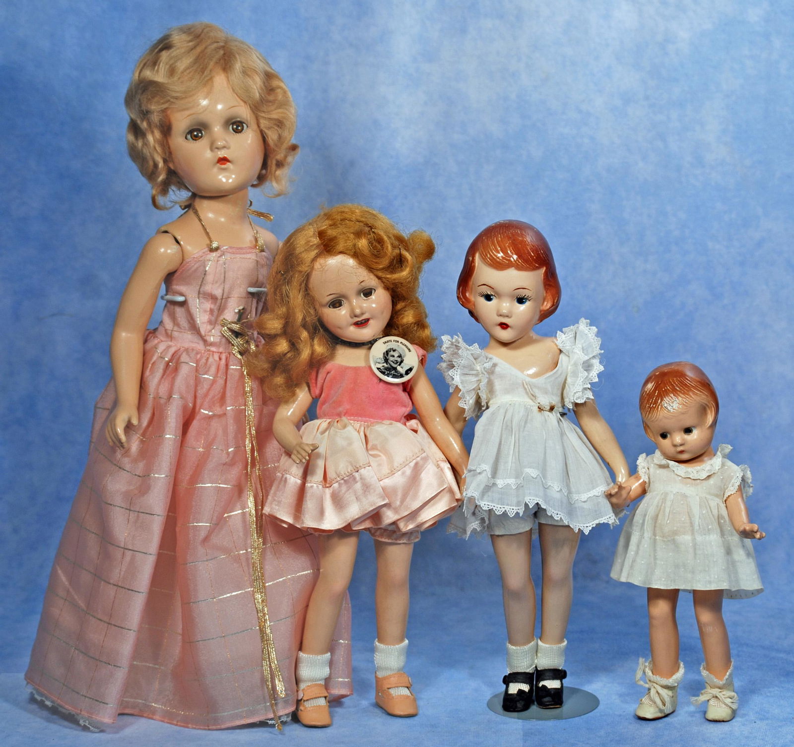 FOUR  COMPOSITION DOLLS BY ALEXANDER AND EFFANBEE (1 of 1)