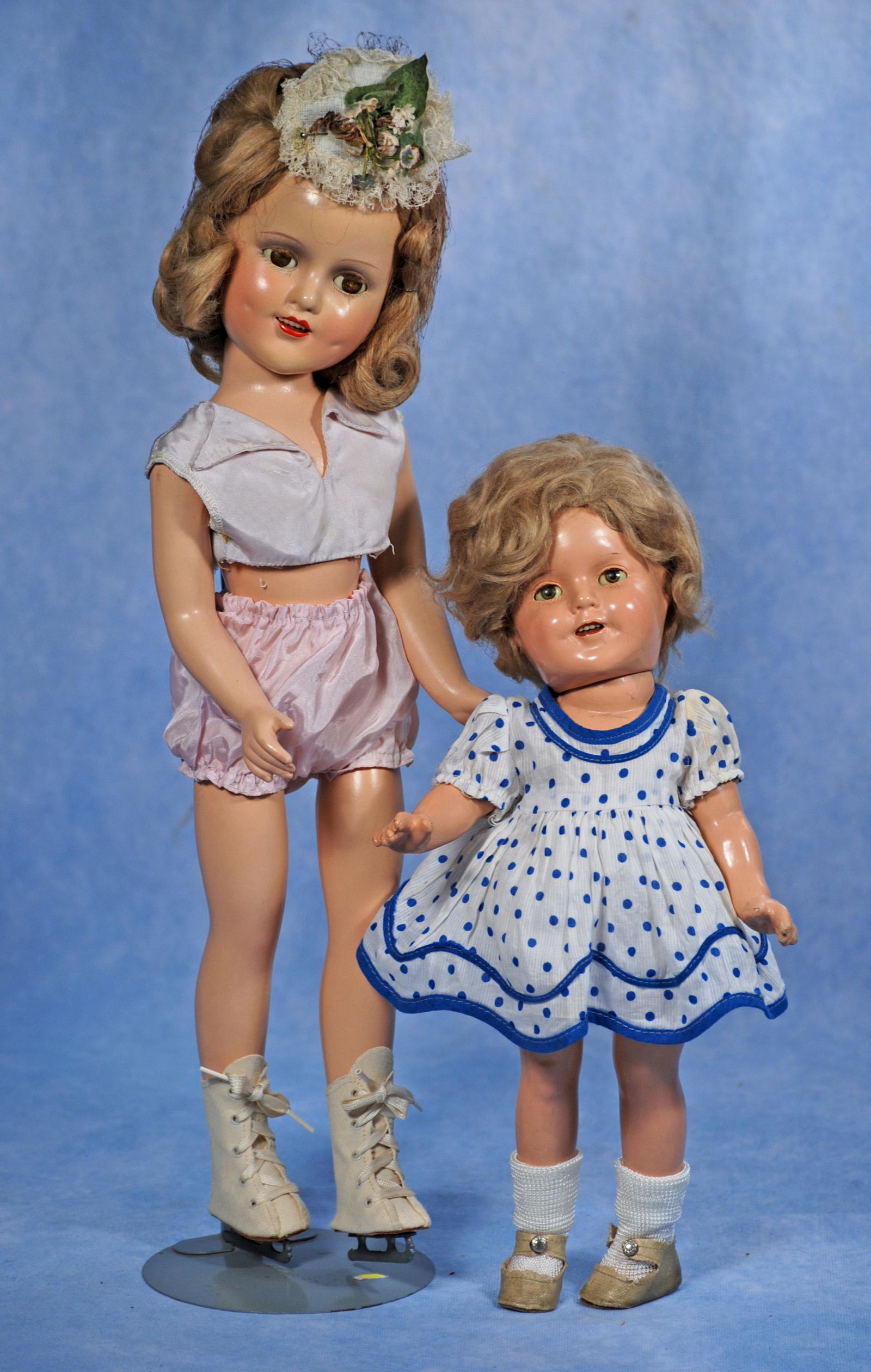 COMPOSITION SONJA HENIE AND SHIRLEY TEMPLE DOLLS (1 of 1)