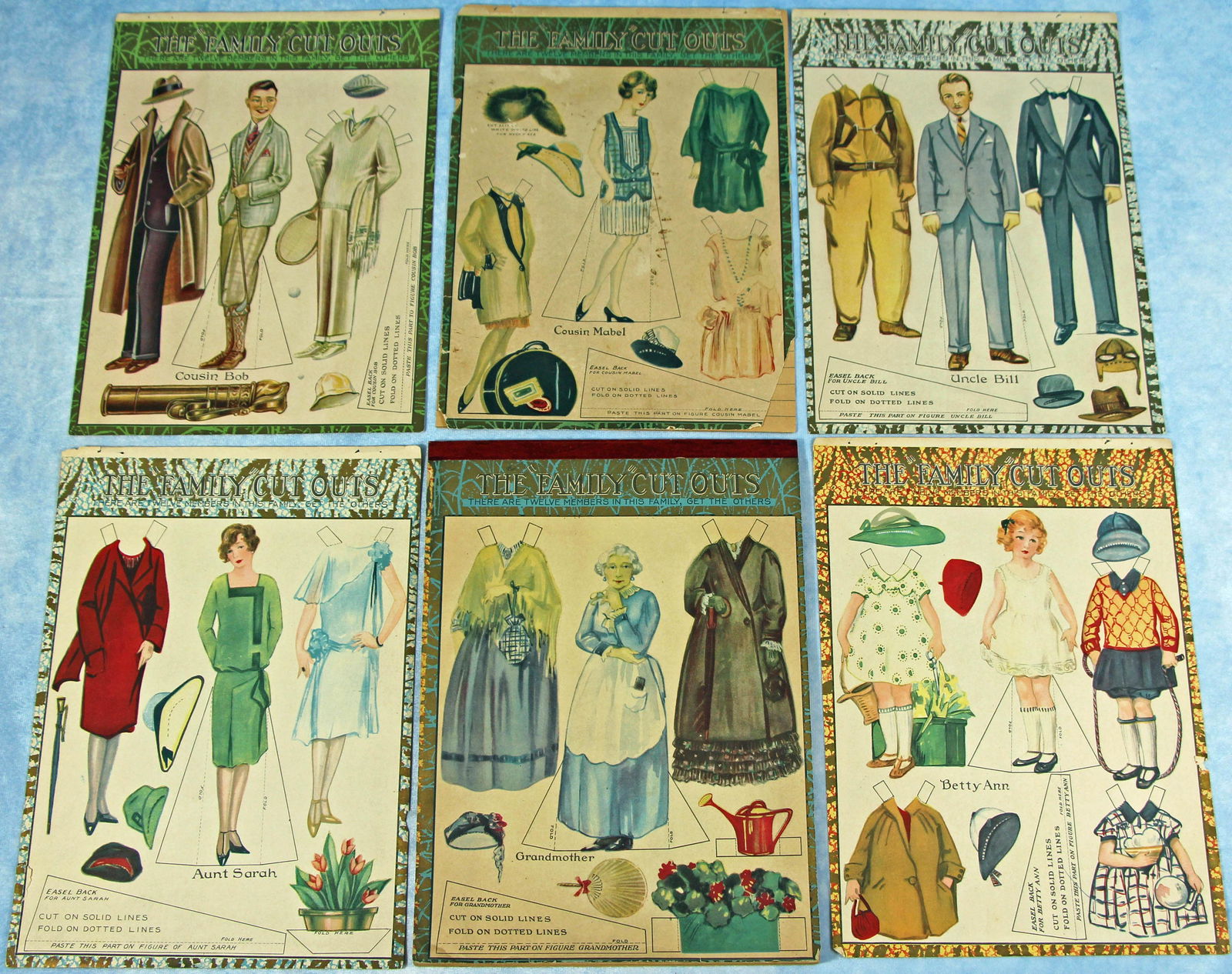 UNCUT RARE "FAMILY CUTOUTS" (1 of 1)