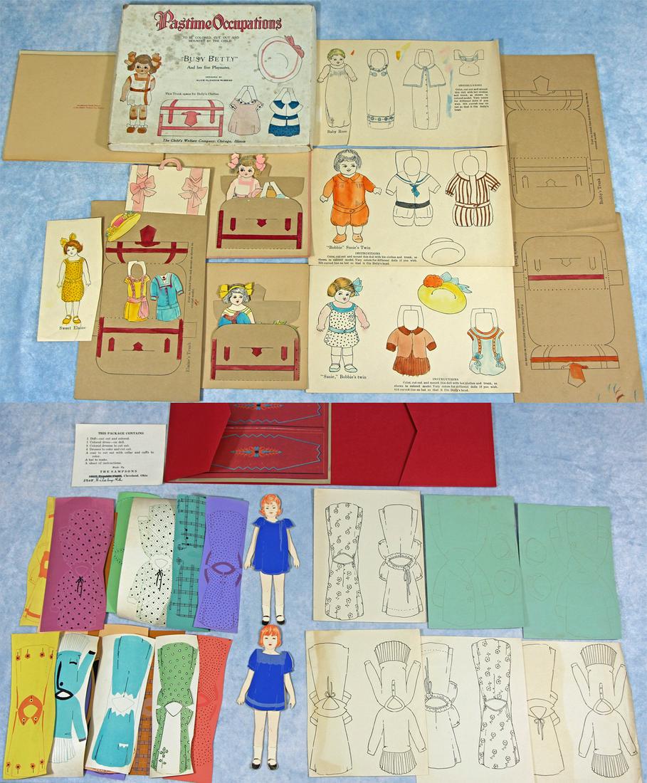 RARE TWO SETS OF AMERICAN PAPER DOLLS (1 of 3)