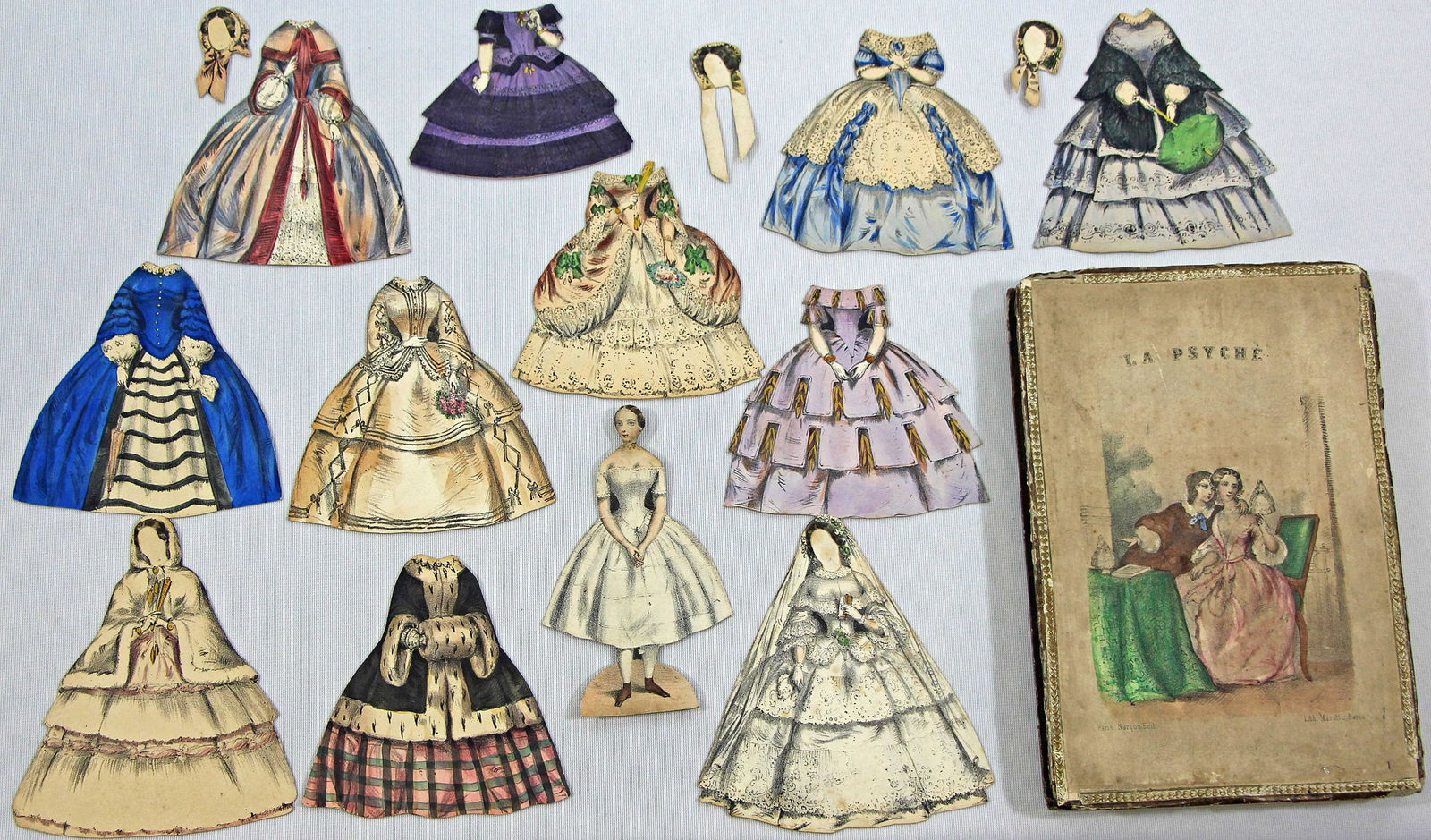 BOXED FRENCH "LA PSYCHE" PAPER DOLL (1 of 2)