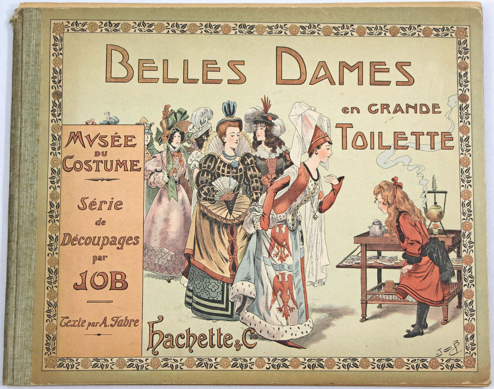 FRENCH PAPER DOLL BOOK "BELLE DAMES EN GRAND TOILETTE" ILLUSTRATED BY JOB (1 of 3)