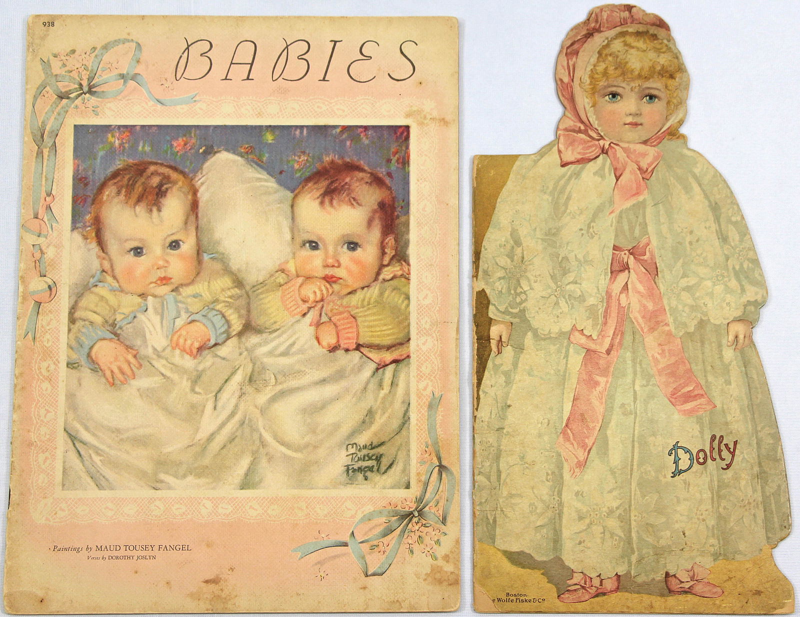 TWO RARE BOOKS: WHITMAN'S "BABIES" AND "DOLLY" BY WOLFE FISKE (1 of 4)
