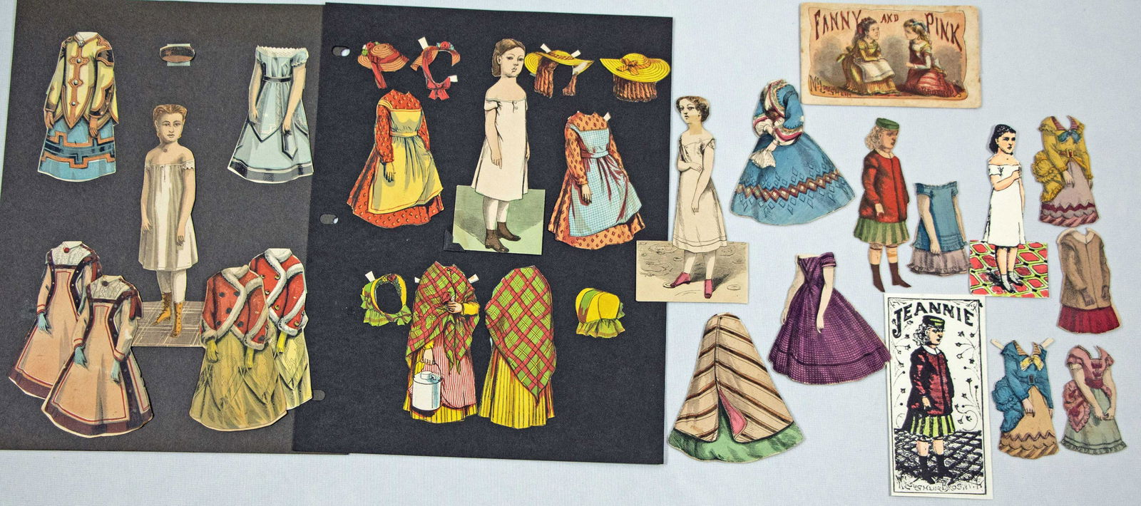 ELLIE DALE, ROSA RUSTIC, EMMA WHITE, JEANNIE PAPER DOLLS BY McLOUGHLIN. (1 of 1)
