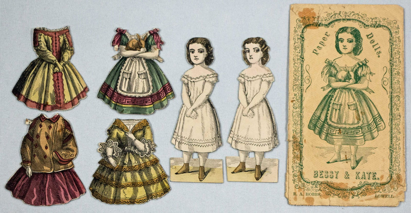 AMERICAN ENVELOPE PAPER DOLLS "BESSY & KATE" BY R.A. HOBBS (1 of 1)