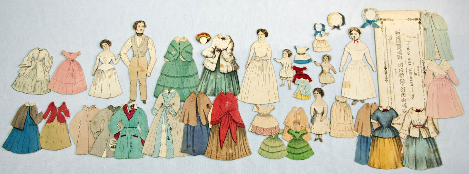 THE PAPER DOLL FAMILY SET BY ANSON RANDOLPH, c. 1857 (1 of 1)
