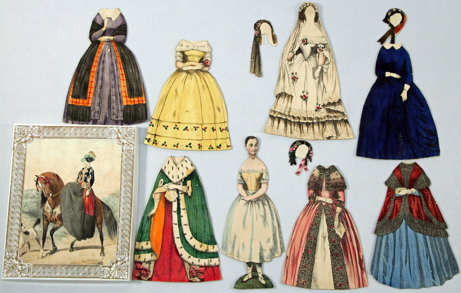 MYSTERY PAPER DOLL WITH COSTUMES, c. 1835 (1 of 2)