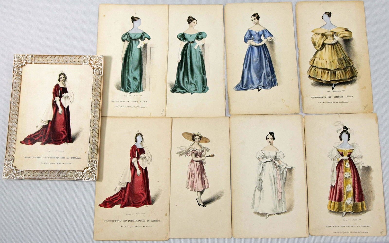 1840s AMERICAN OVERLAY FIGURES BY SCOFIELD & VOORHEES. (1 of 1)