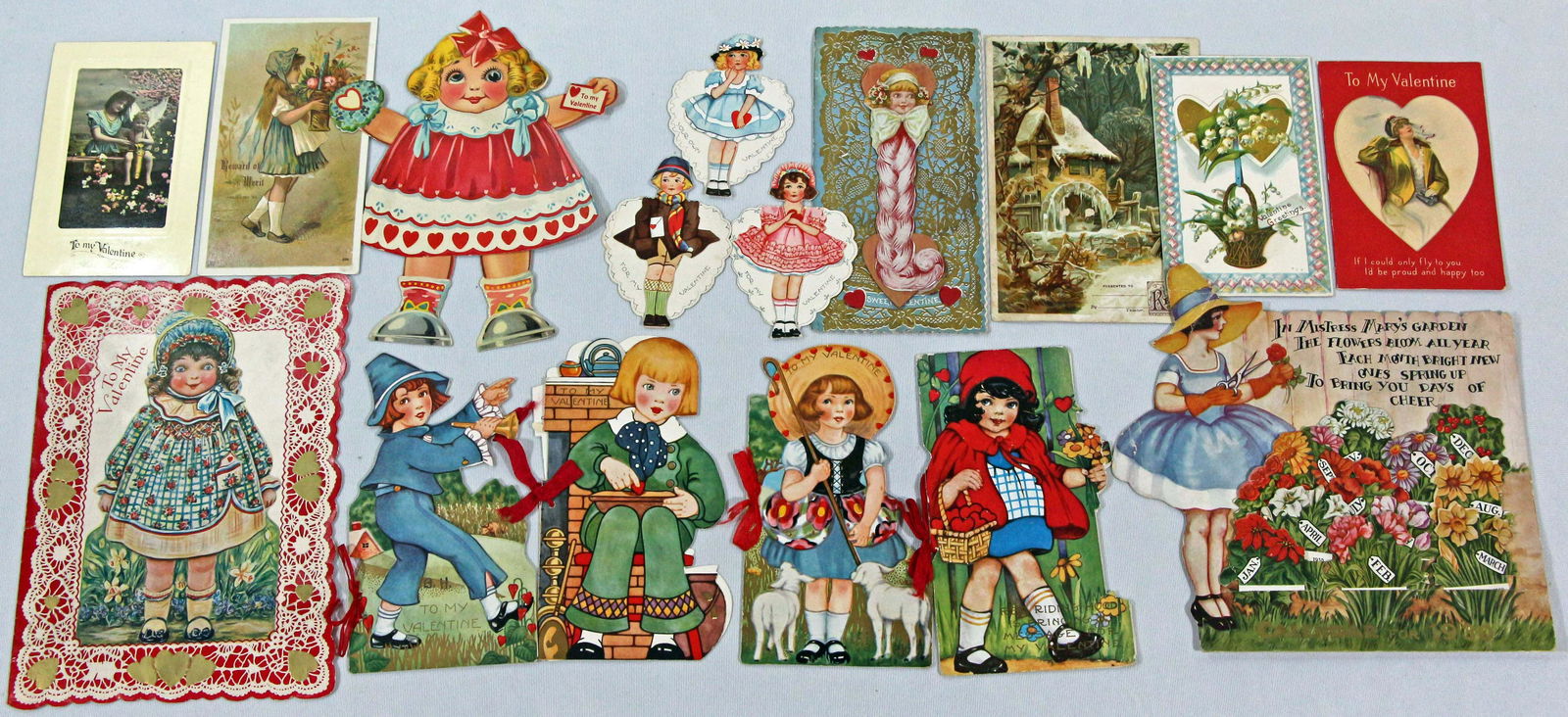 GROUP OF SIXTEEN VALENTINES. (1 of 1)