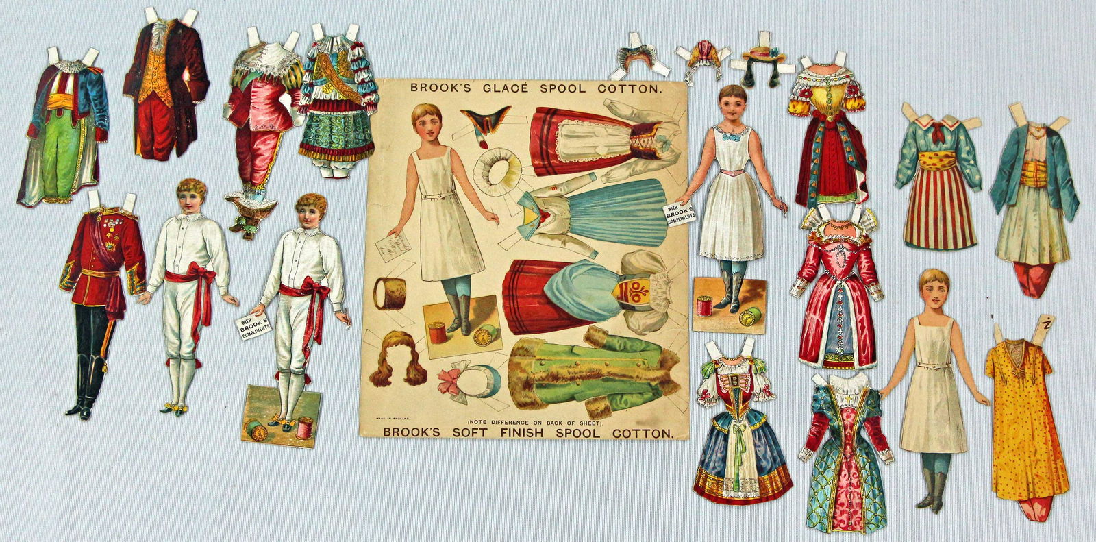 UNCUT BROOK’S GLACE SPOOL COTTON & MORE. (1 of 2)