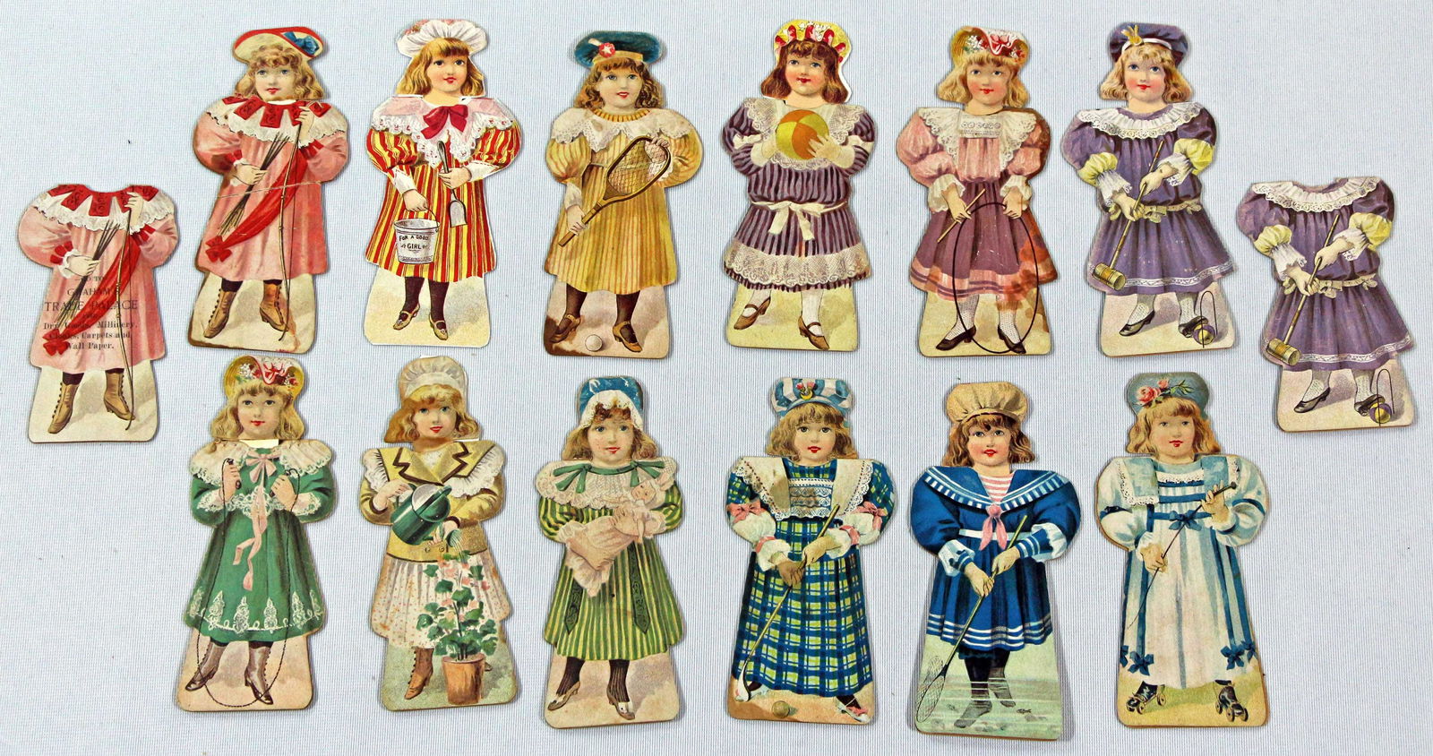 DOUBLE DOLLS "WORK & PLAY" ADVERTISEMENT SET. (1 of 1)