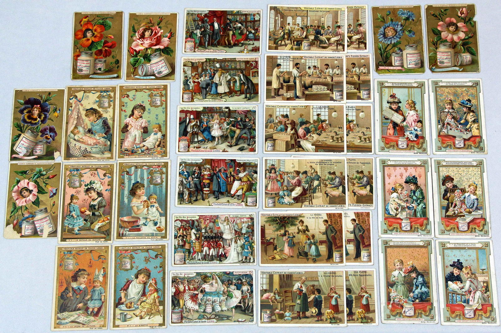 COLLECTION OF 36 LIEBIG TRADE CARDS c. 1900 (1 of 2)