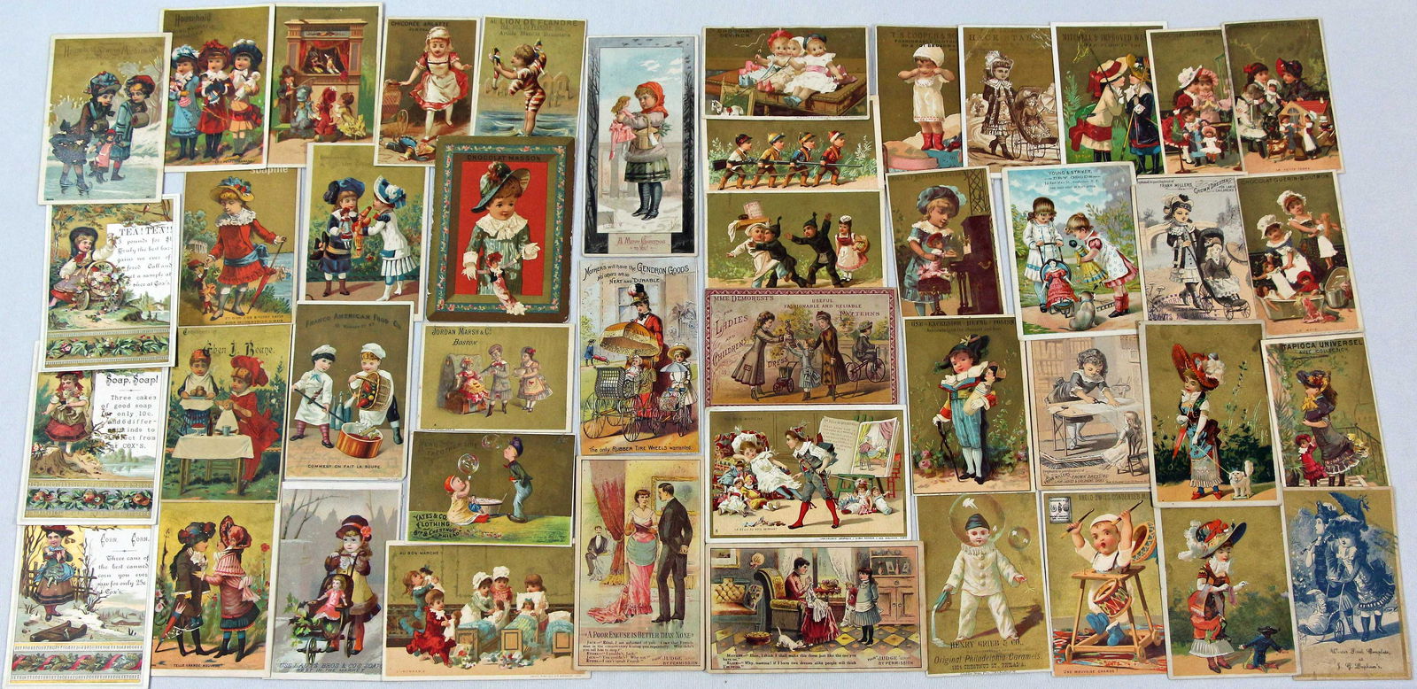 GROUP OF 42 ADVERTISING TRADE CARDS (1 of 3)