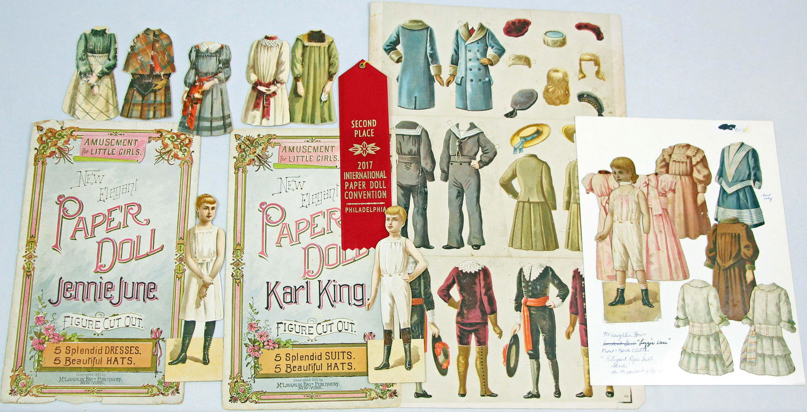 THREE ELEGANT PAPER DOLLS SERIES BY MCLOUGHLIN, 1892 (1 of 1)