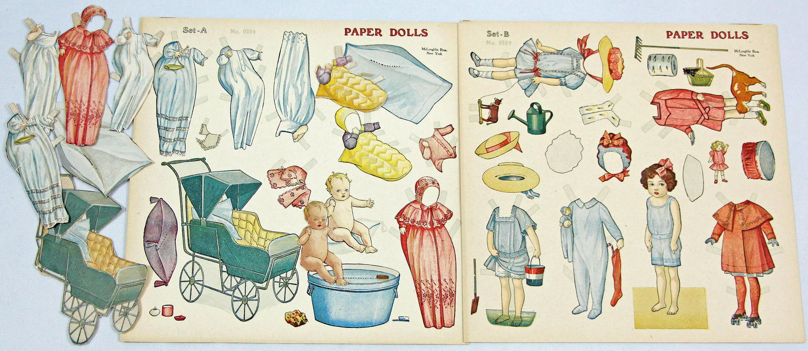 THREE PAPER DOLLS, McLOUGHLIN, No. 0109 (1 of 1)