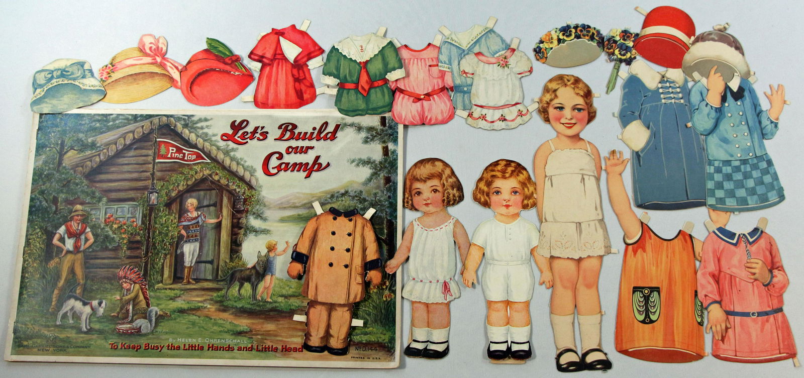 UNCUT PAPER DOLL BOOK & THREE DOLLS BY GABRIEL (1 of 2)