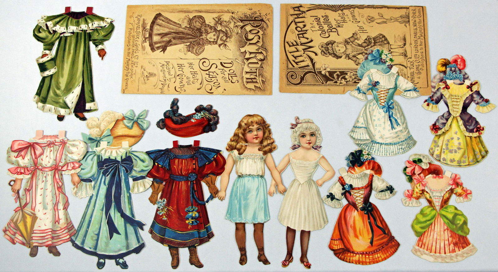 RAPHAEL TUCK "LITTLE MARTHA" & "ROSIE RUTH" PAPER DOLLS (1 of 2)