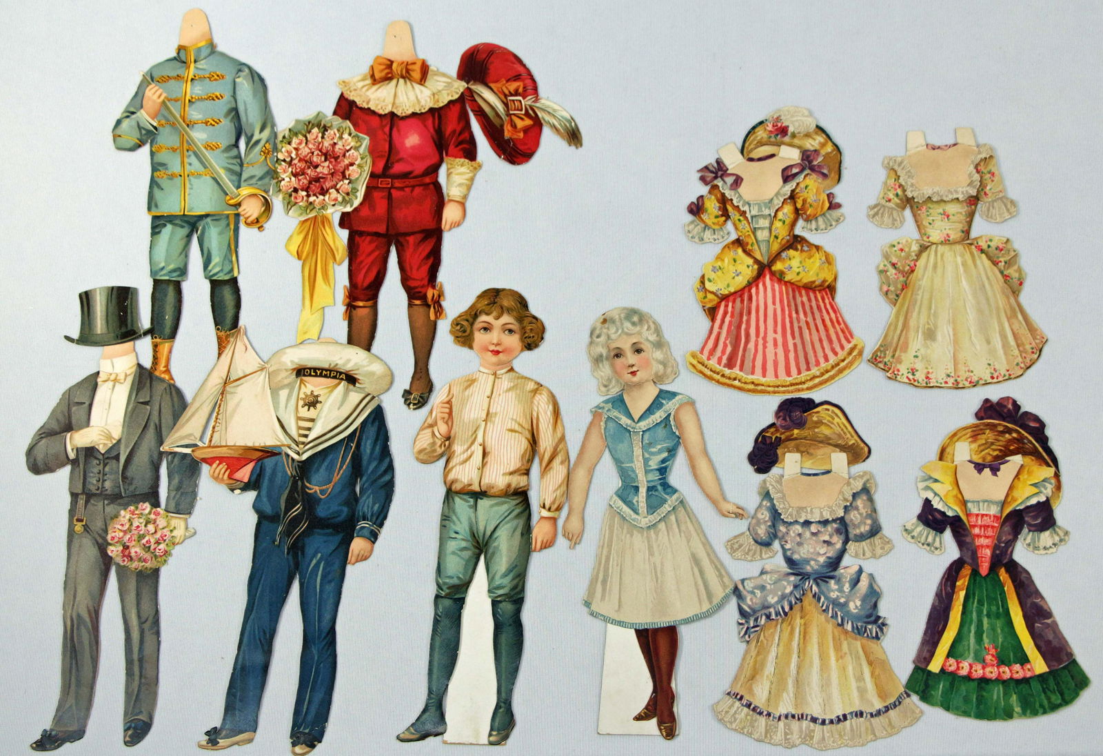 LITTLE JANICE & "HANDSOME HAROLD" PAPER DOLLS BY RAPHAEL TUCK (1 of 2)