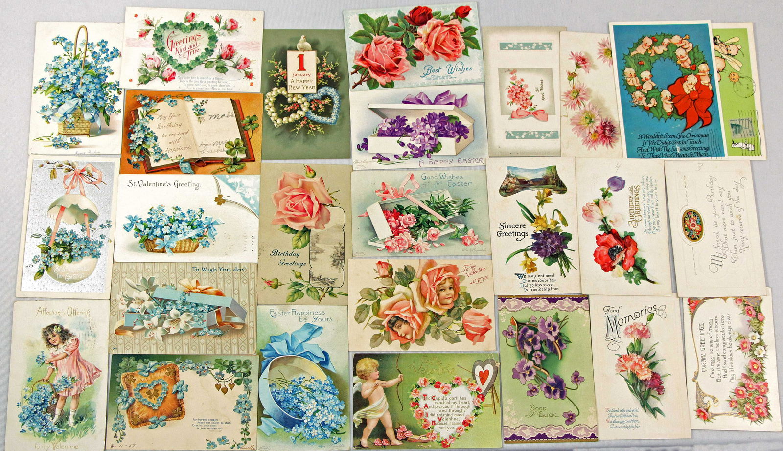 TWEENTY FOUR EARLY 1900s POST CARDS (1 of 2)